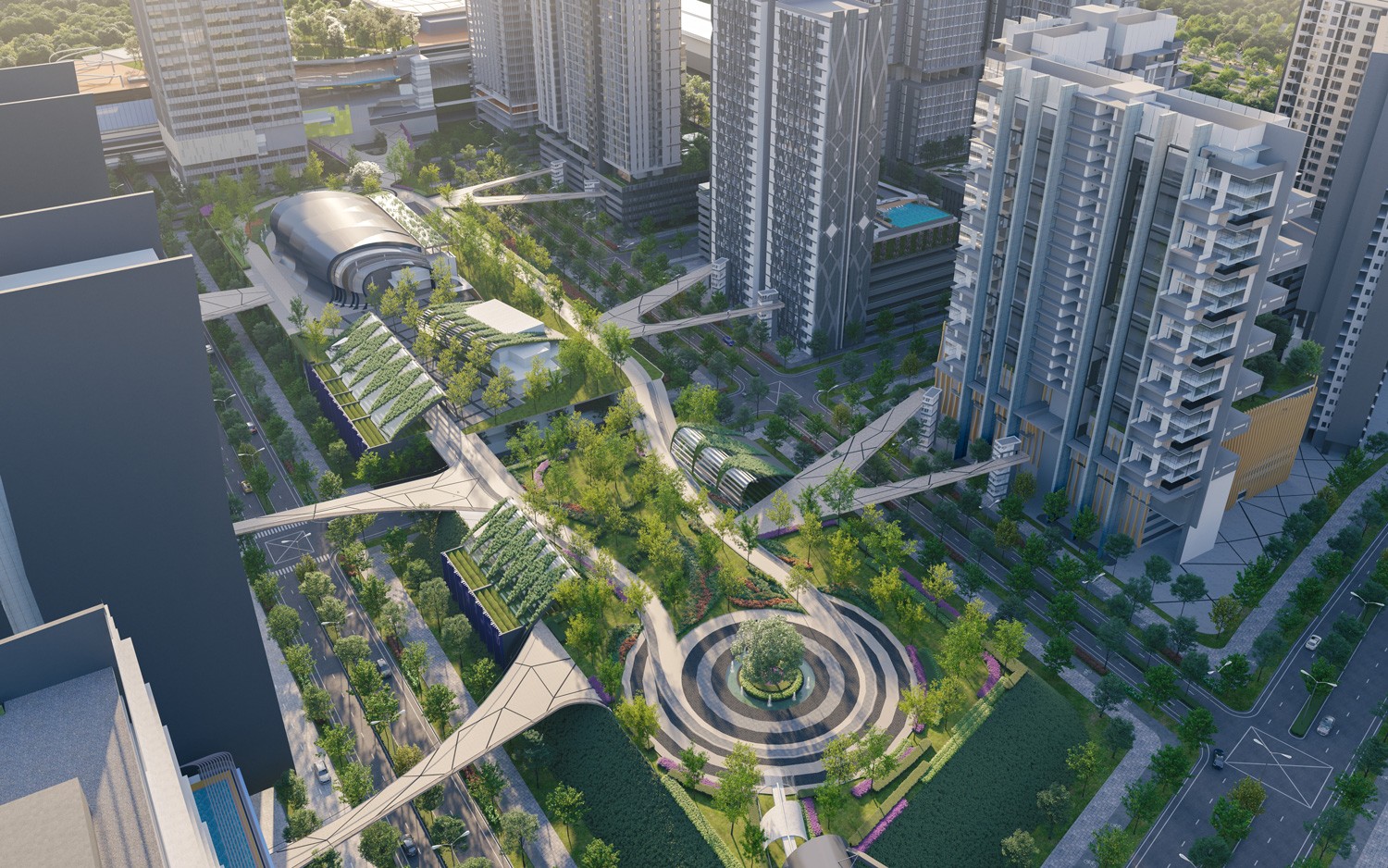 Exterior view of Kwasa Damansara City project by Asima Architects