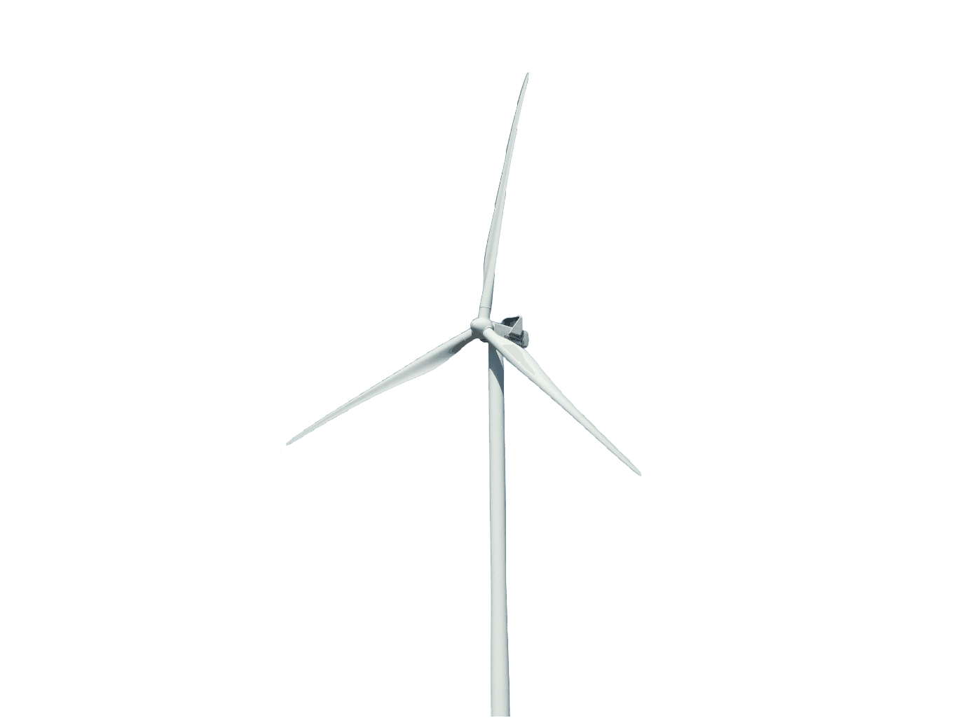 a wind turbine in the middle of a field (Background Removed)