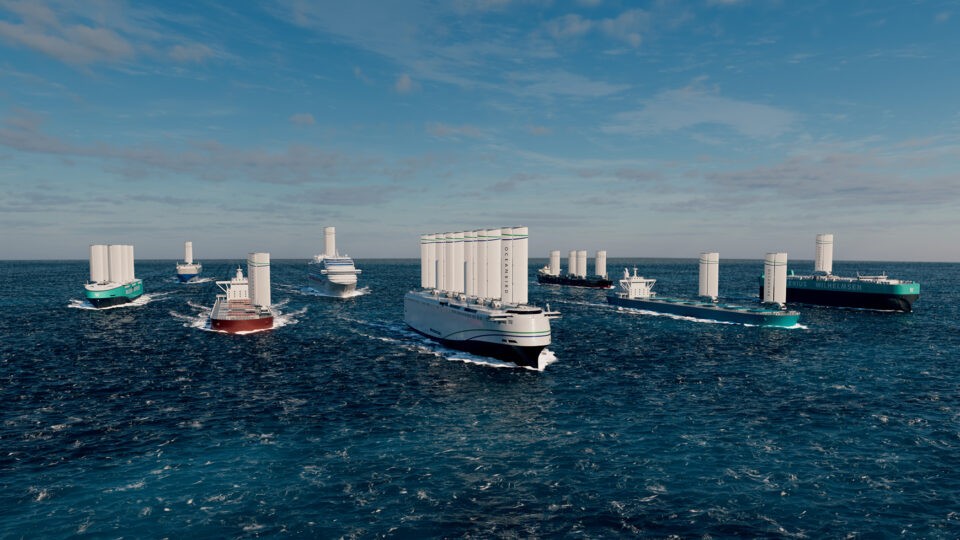 An armada of windships