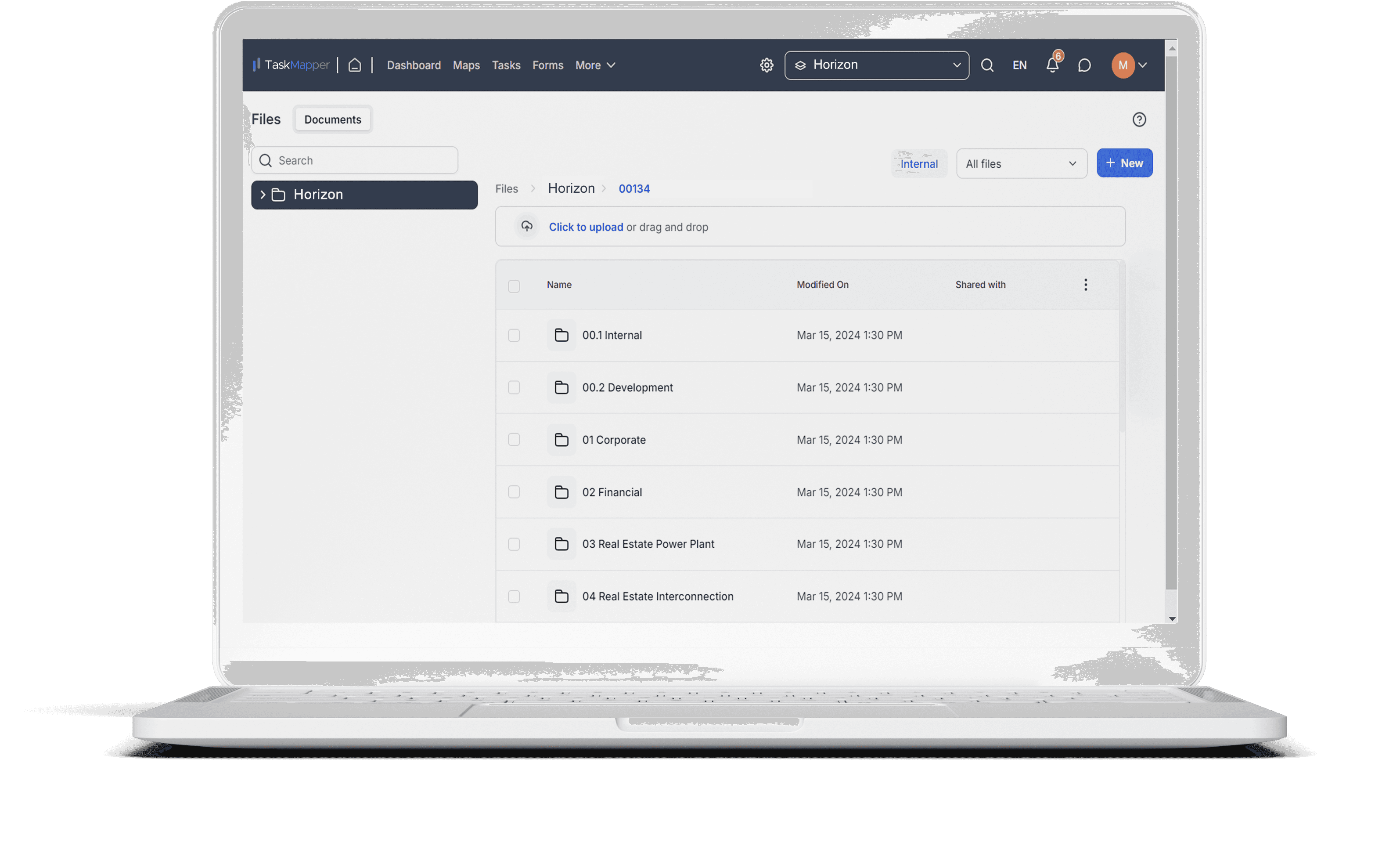 Centralized files and document management system for solar PV assets with TaskMapper by SenseHawk