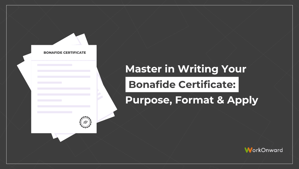 Bonafide Certificate