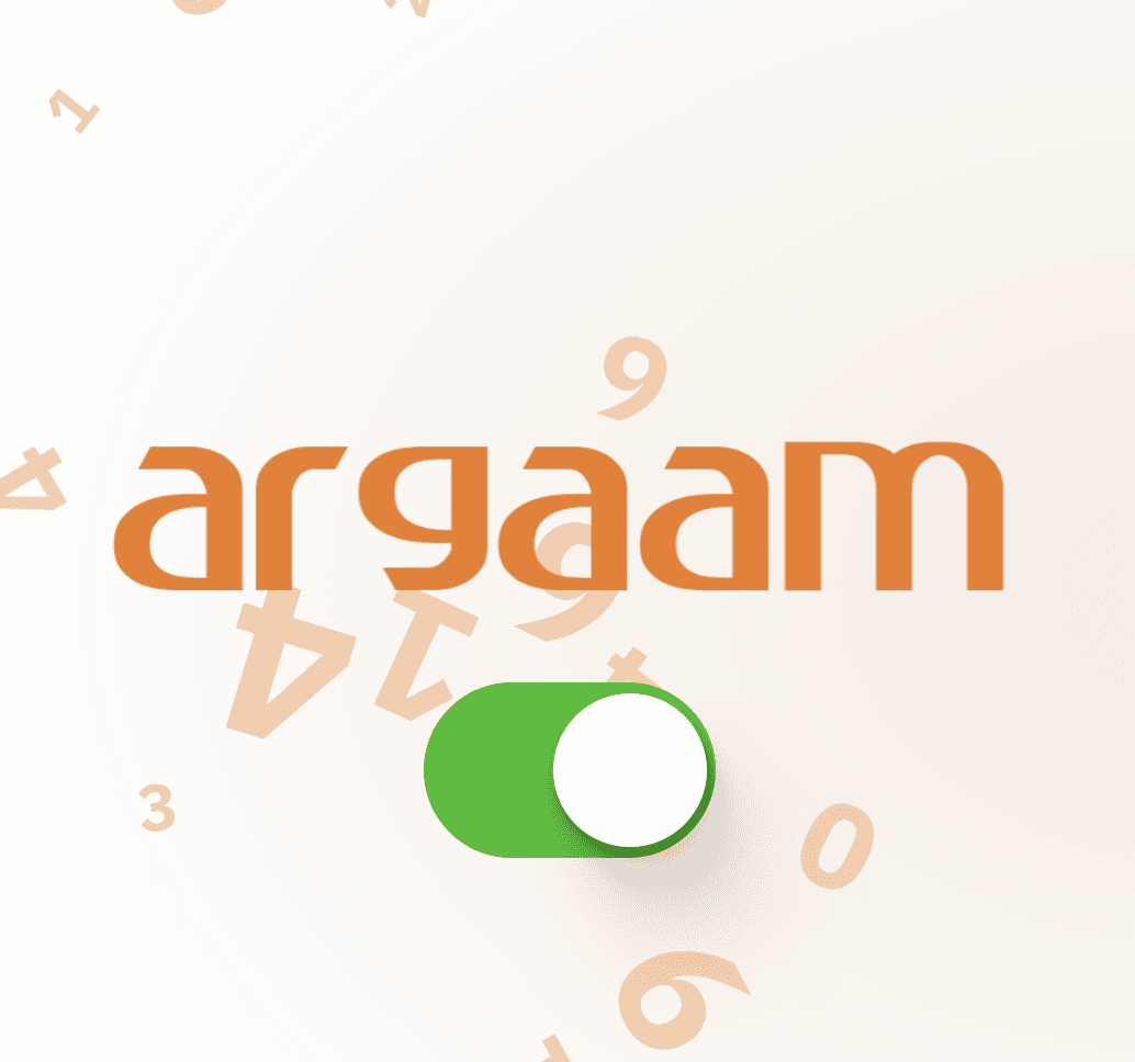 Screenshot of the argaam mobile app