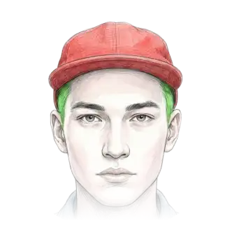 Pho Street Eats illustration of a male headshot