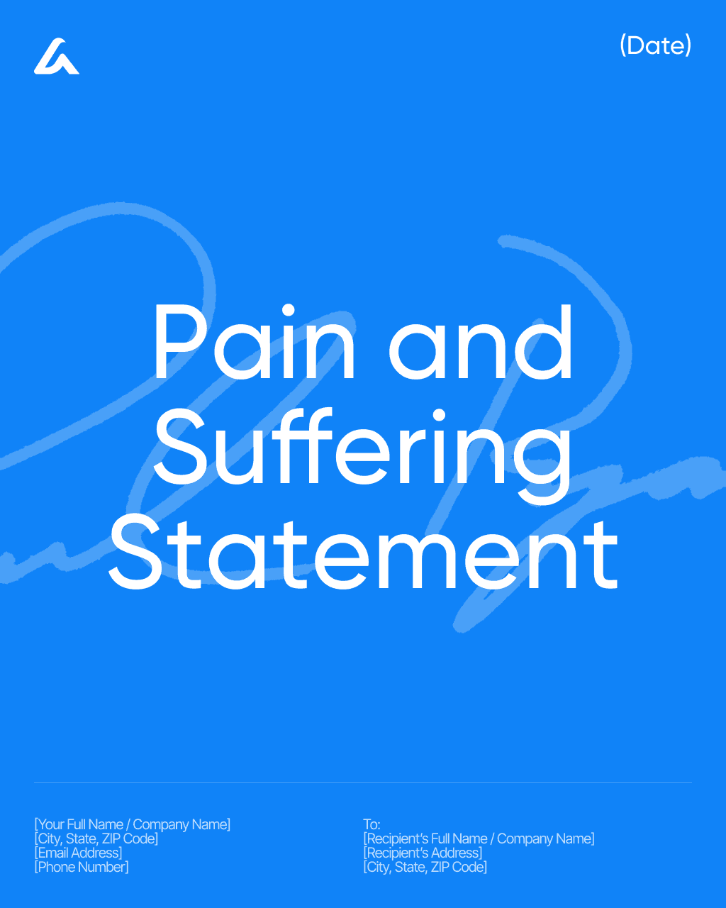 Pain and Suffering Statement