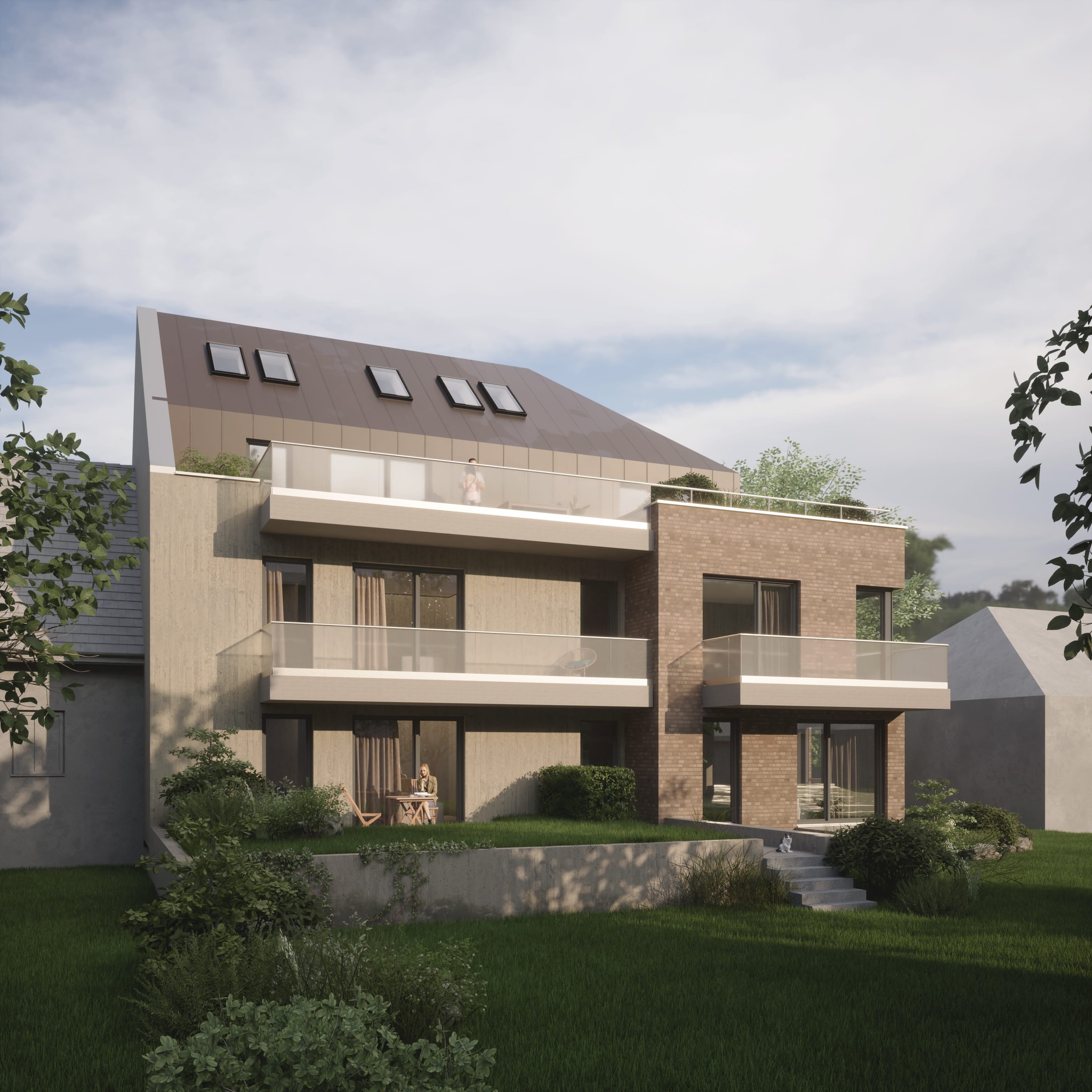 hatlakásos társasház