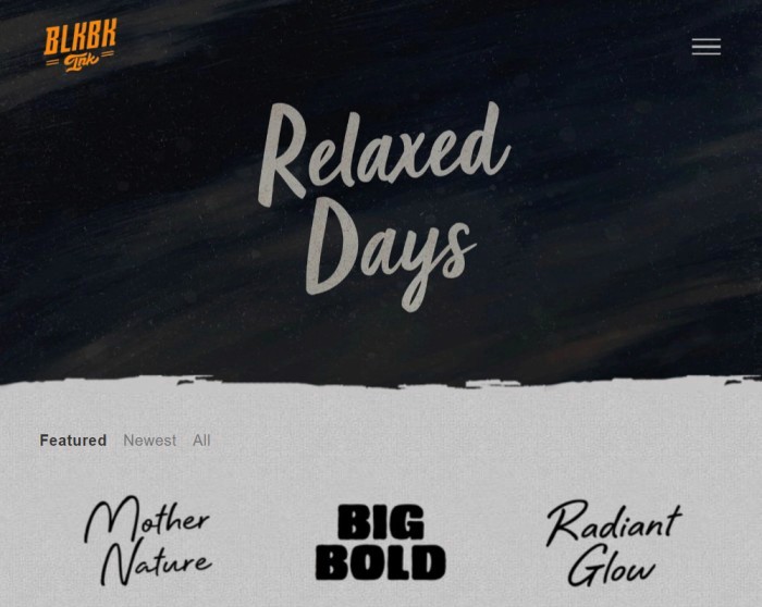 typography inspiration website