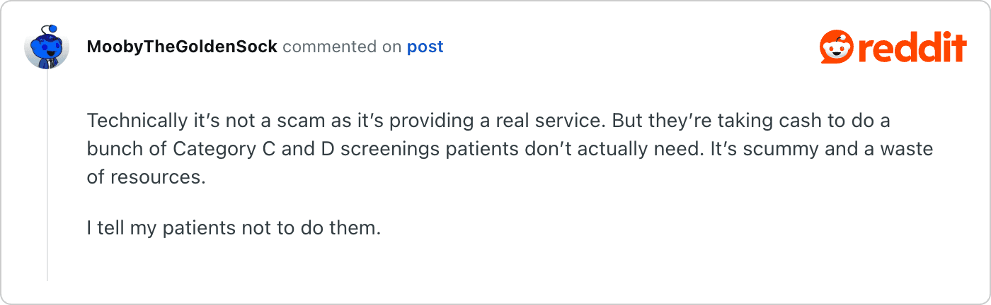 Post on Reddit