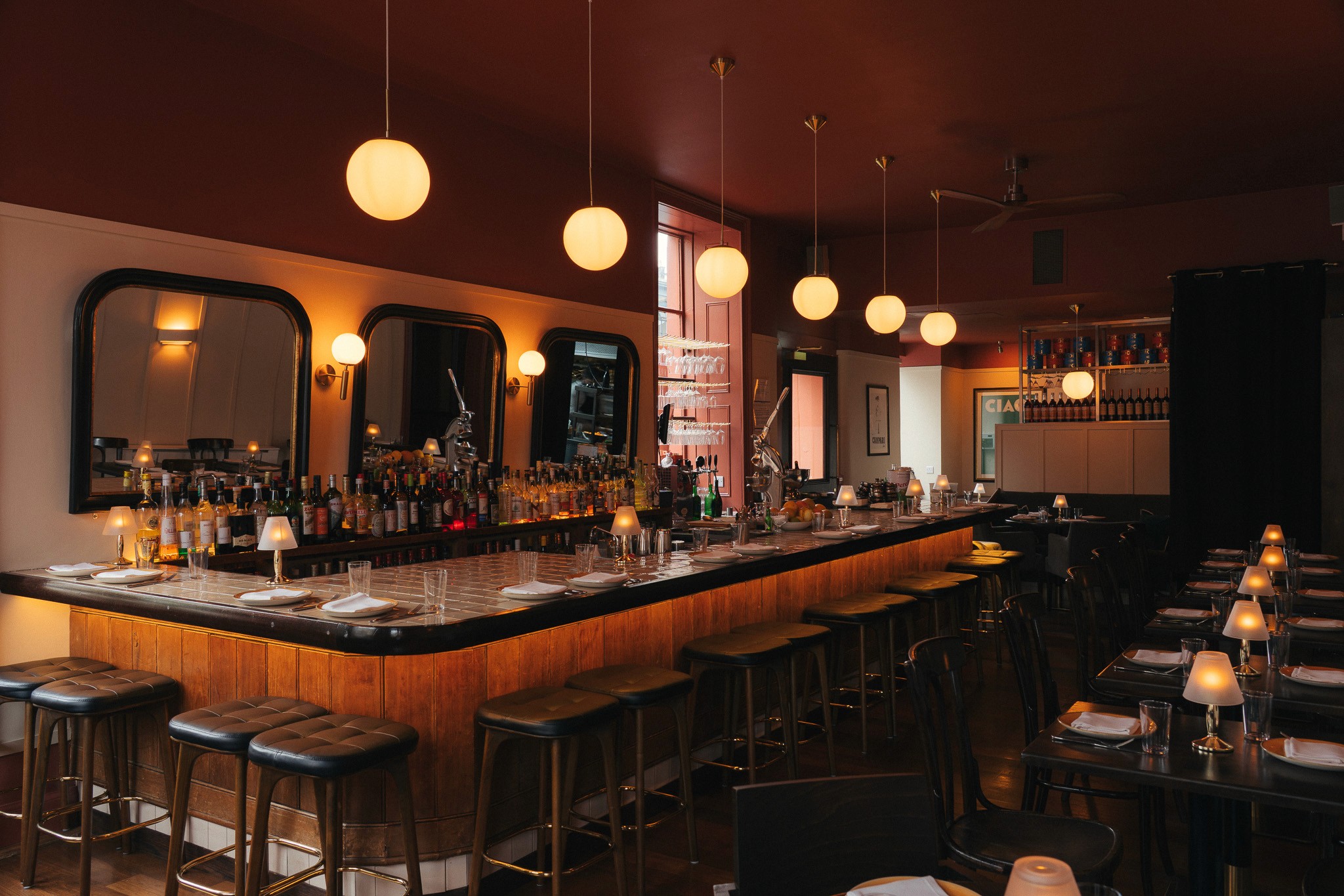 Little Capo restaurant branding, designm and architecture by S+Co. Photography by Stephen Liste