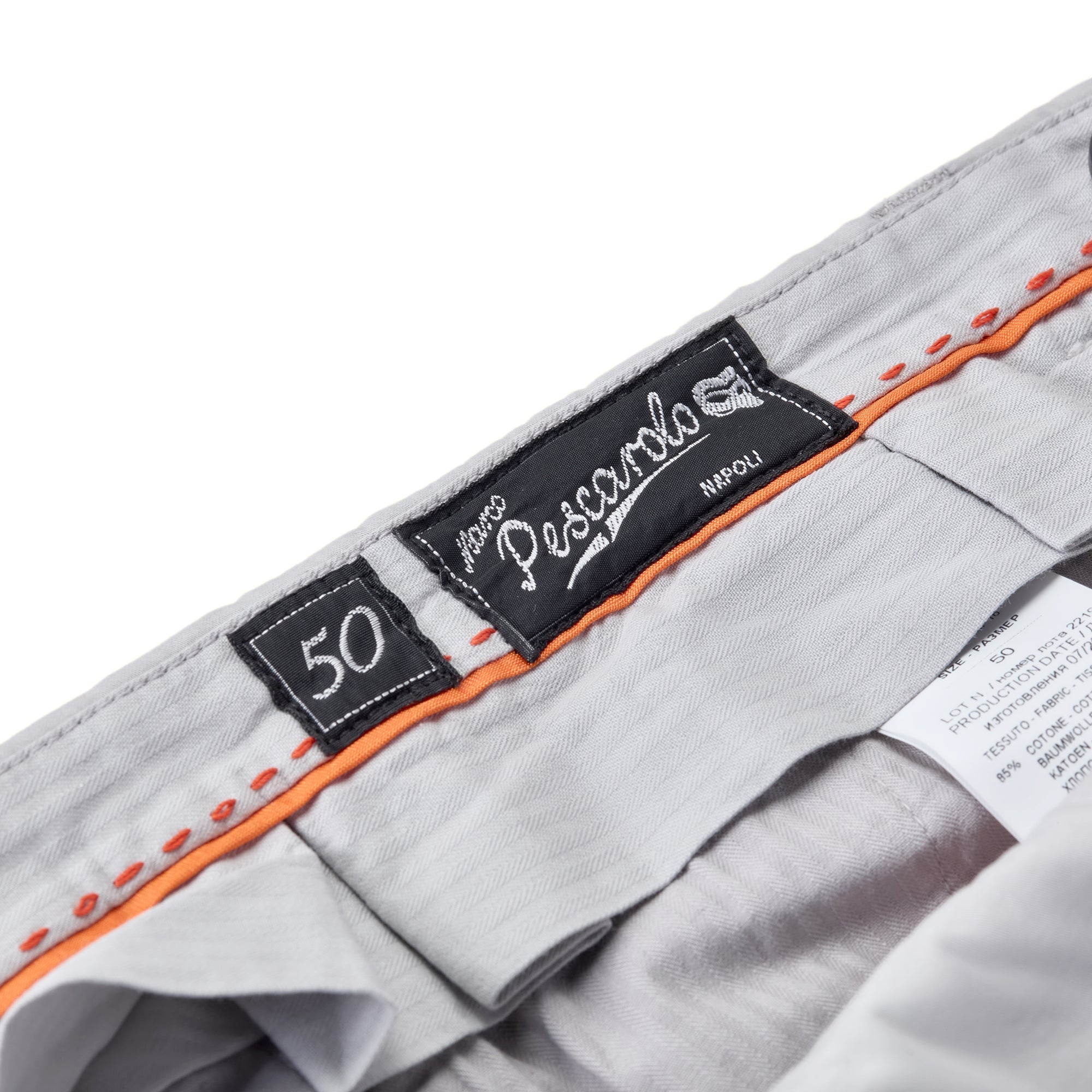 Caracciolo Slim Cotton Trousers - Mandelli UK