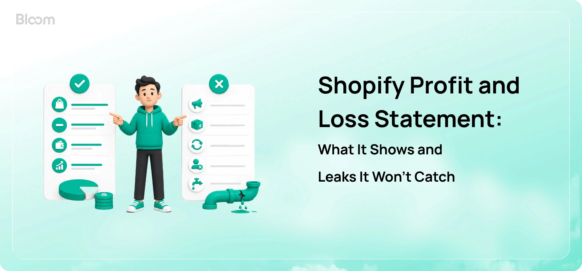 Illustration of Shopify Profit And Loss Statement what it has and what it doesnot