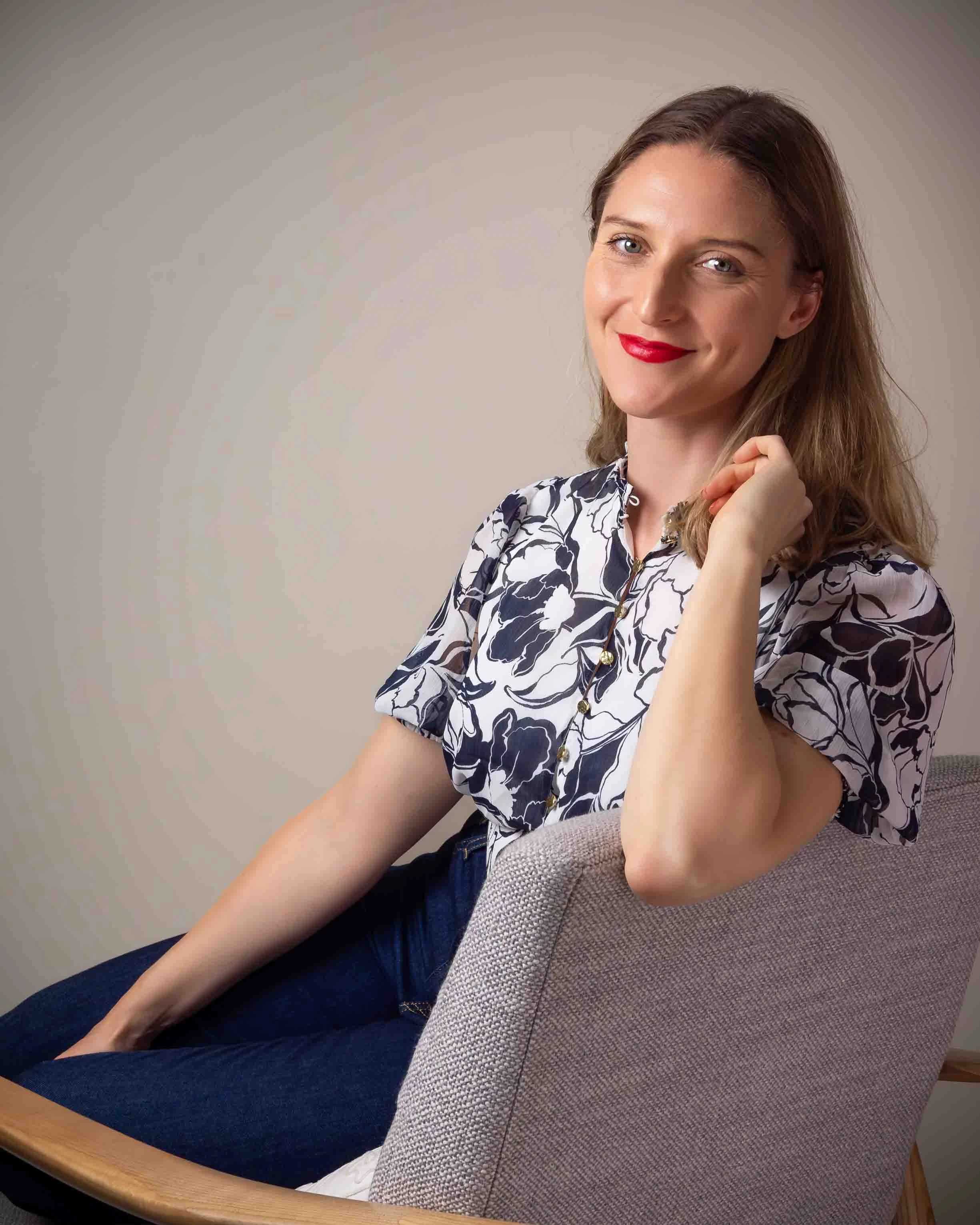 Melanie looking at us with a smile