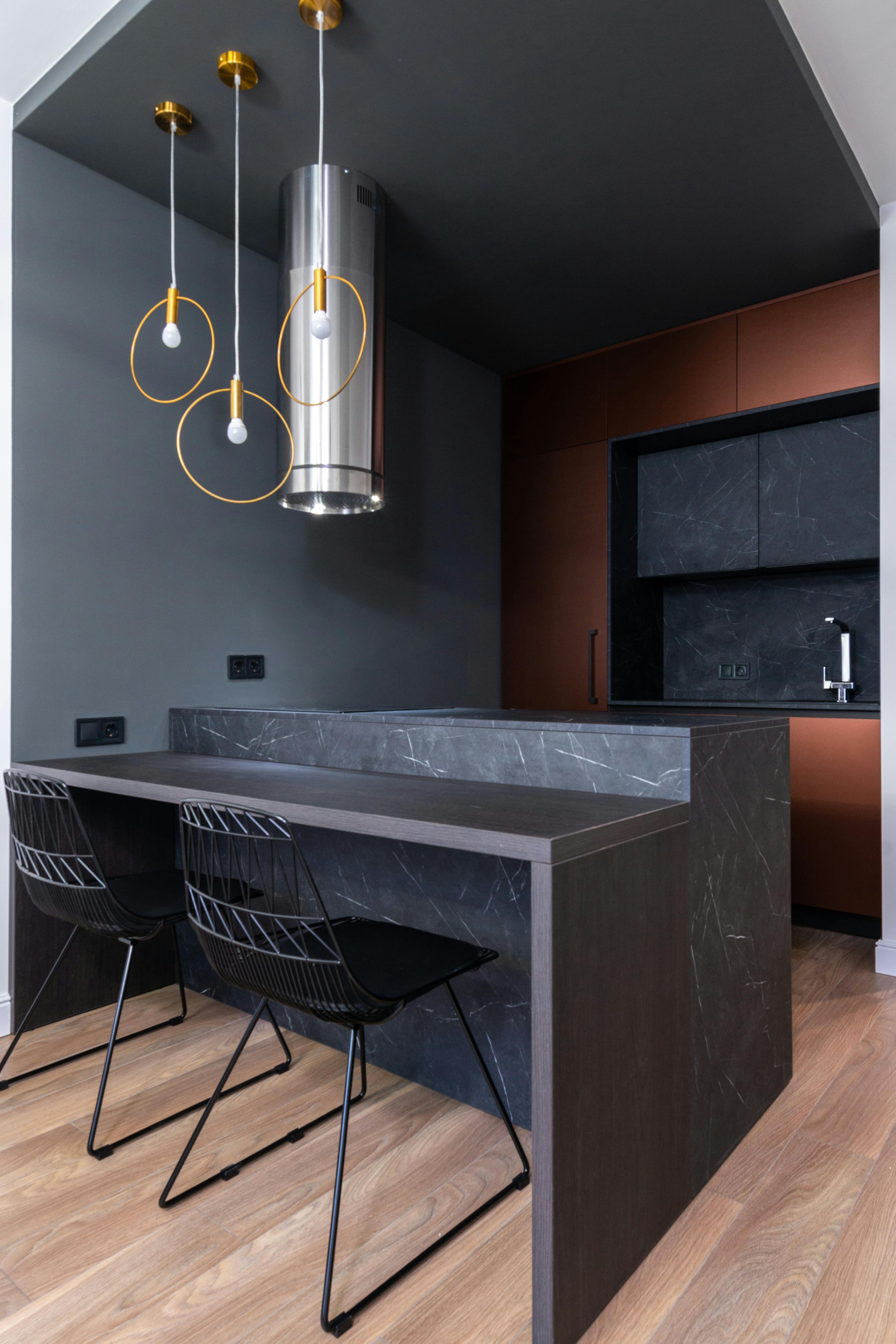 a kitchen filled with lots of counter top space