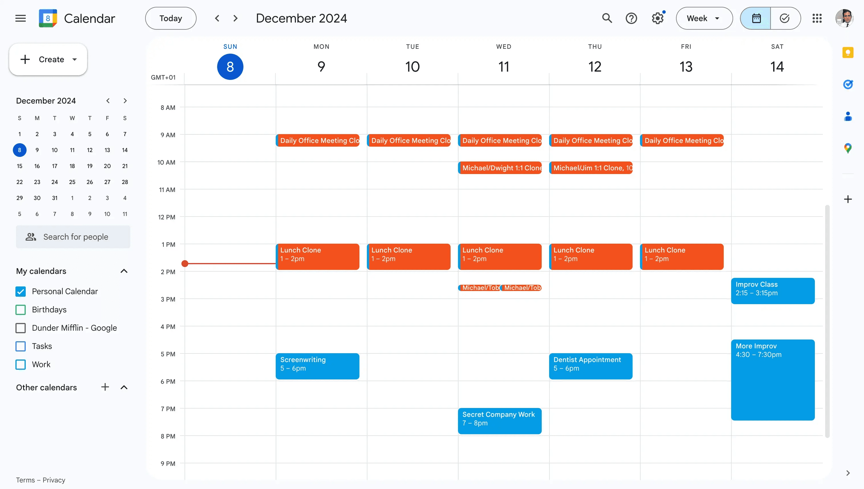  Google Calendar (tasks + to-dos)