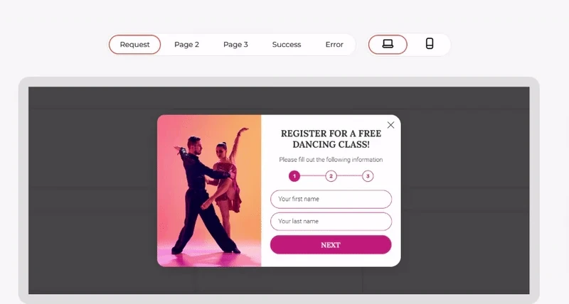 Pop-up-Template-Multi-step