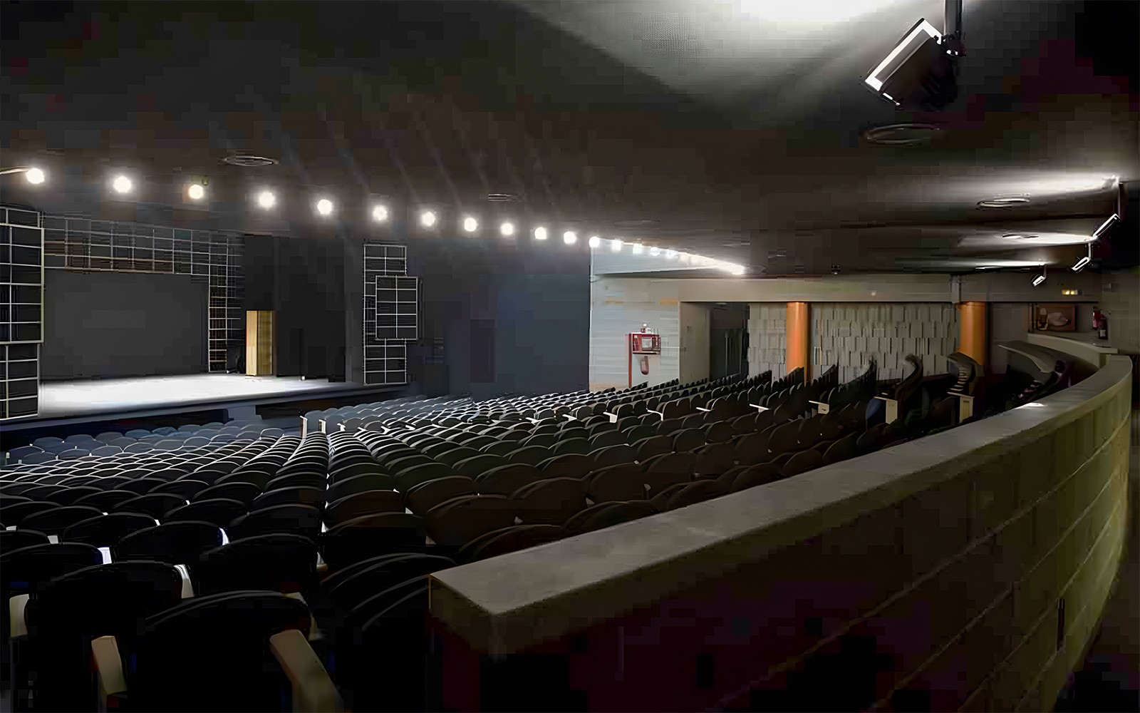 Empty auditorium at Poliorama Theatre, Barcelona, Spain.