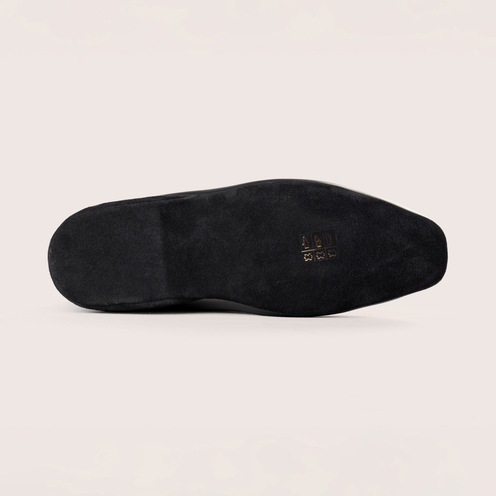 Men's polished blue leather slipper - Mandelli UK
