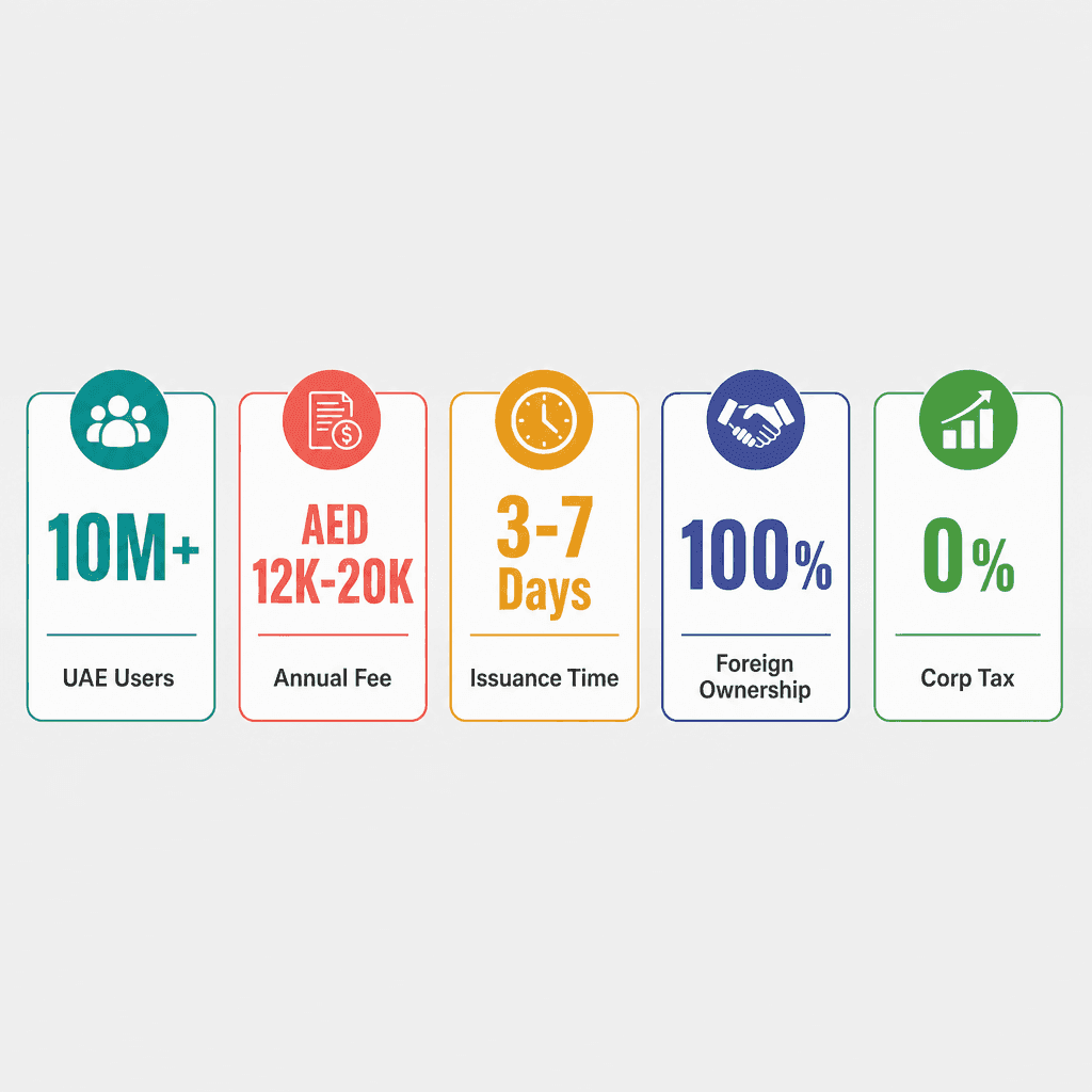 Infographic: Social Media Applications Development & Management Business License in Dubai: Cost and Requirements