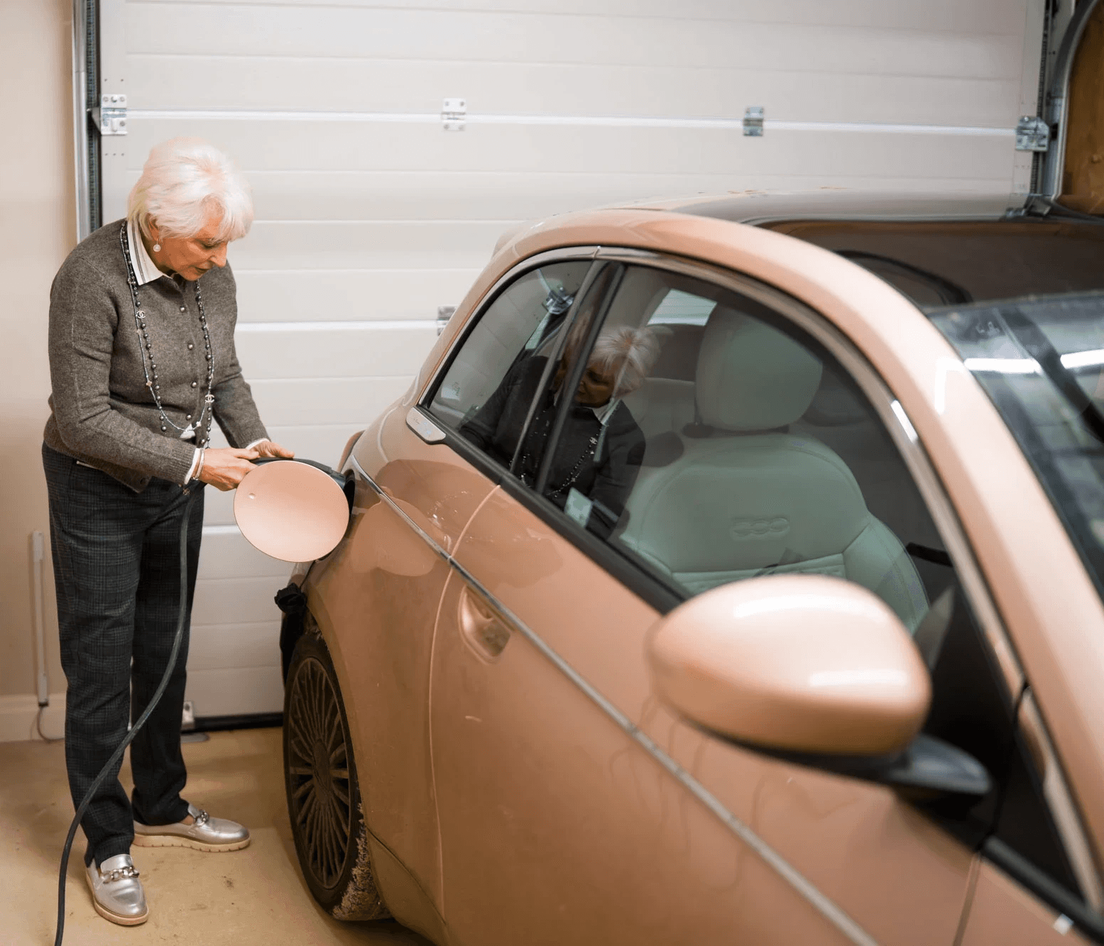 Two girls running at home