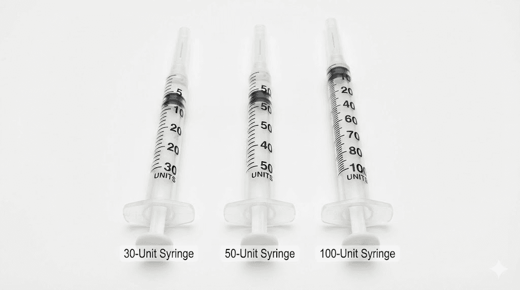 Comparison of 30-unit 50-unit and 100-unit insulin syringes for tirzepatide dosing
