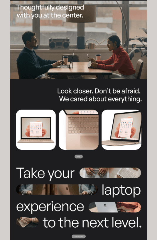 Project showcase laptop mockup