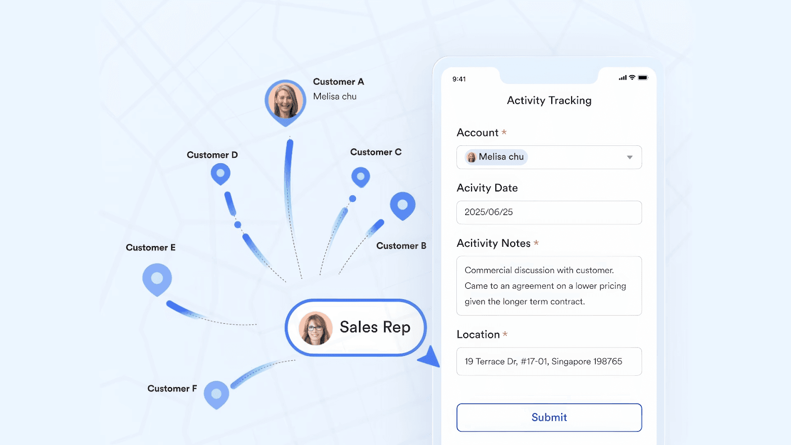 Lark mobile CRM