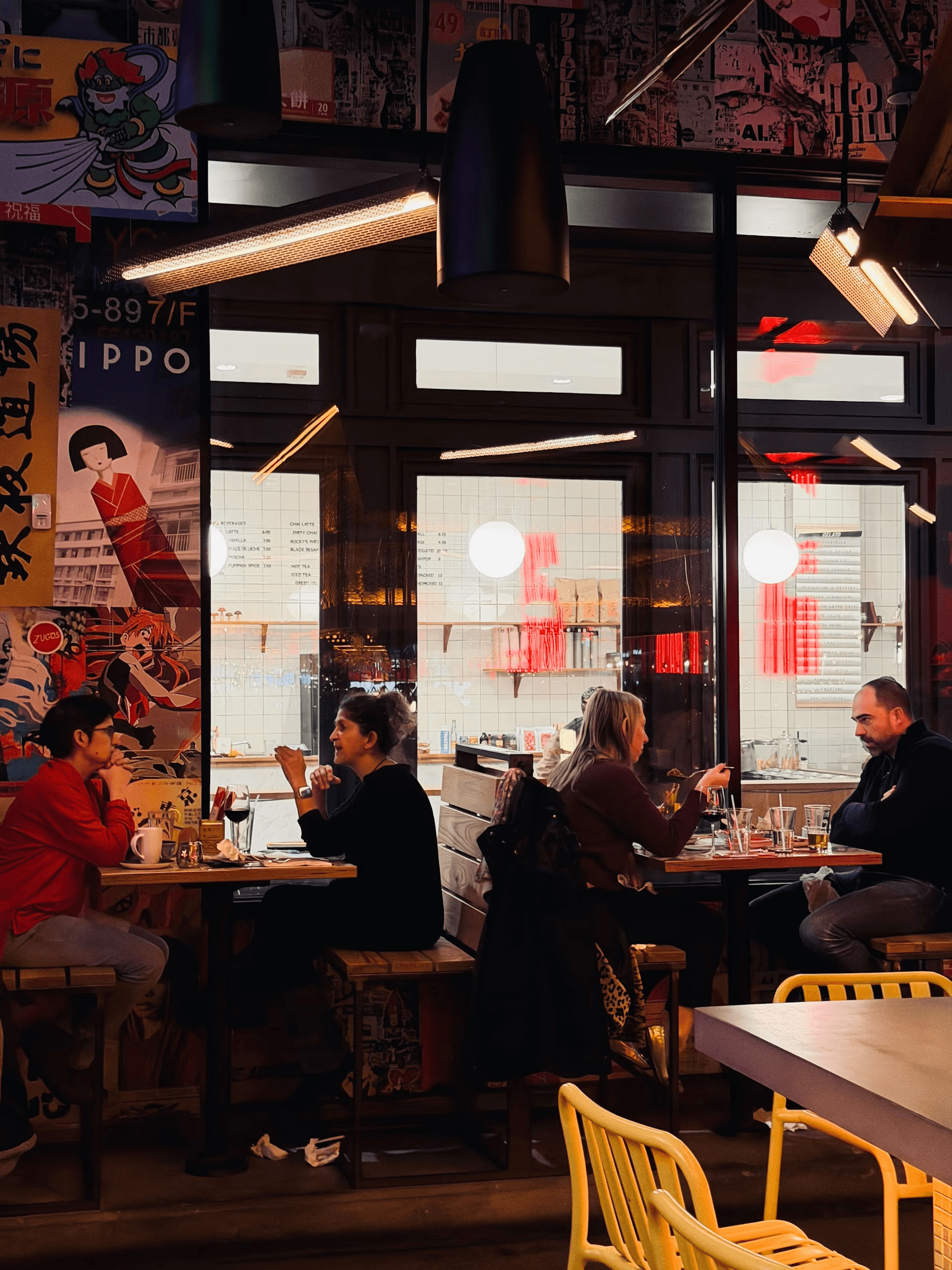 photo of people at a diner