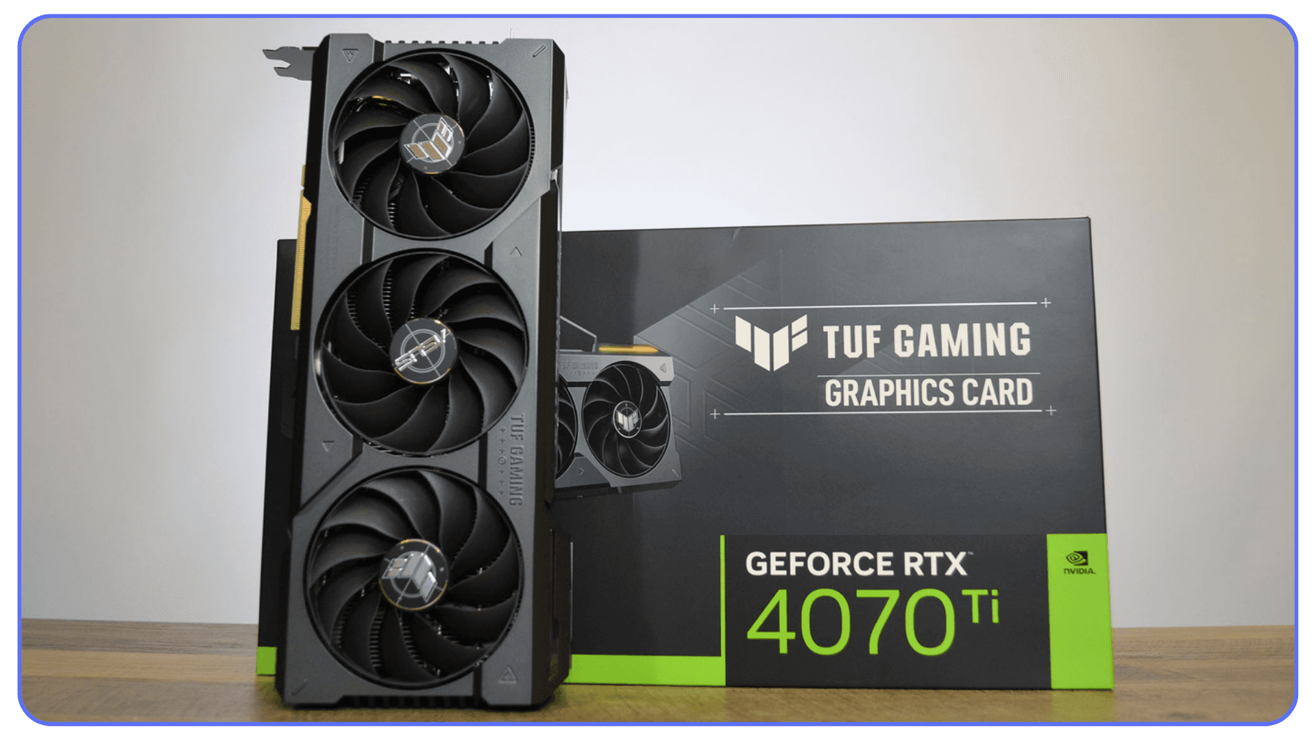 NVIDIA GeForce RTX 4070 Ti graphics card with retail box for V-Ray GPU workflows