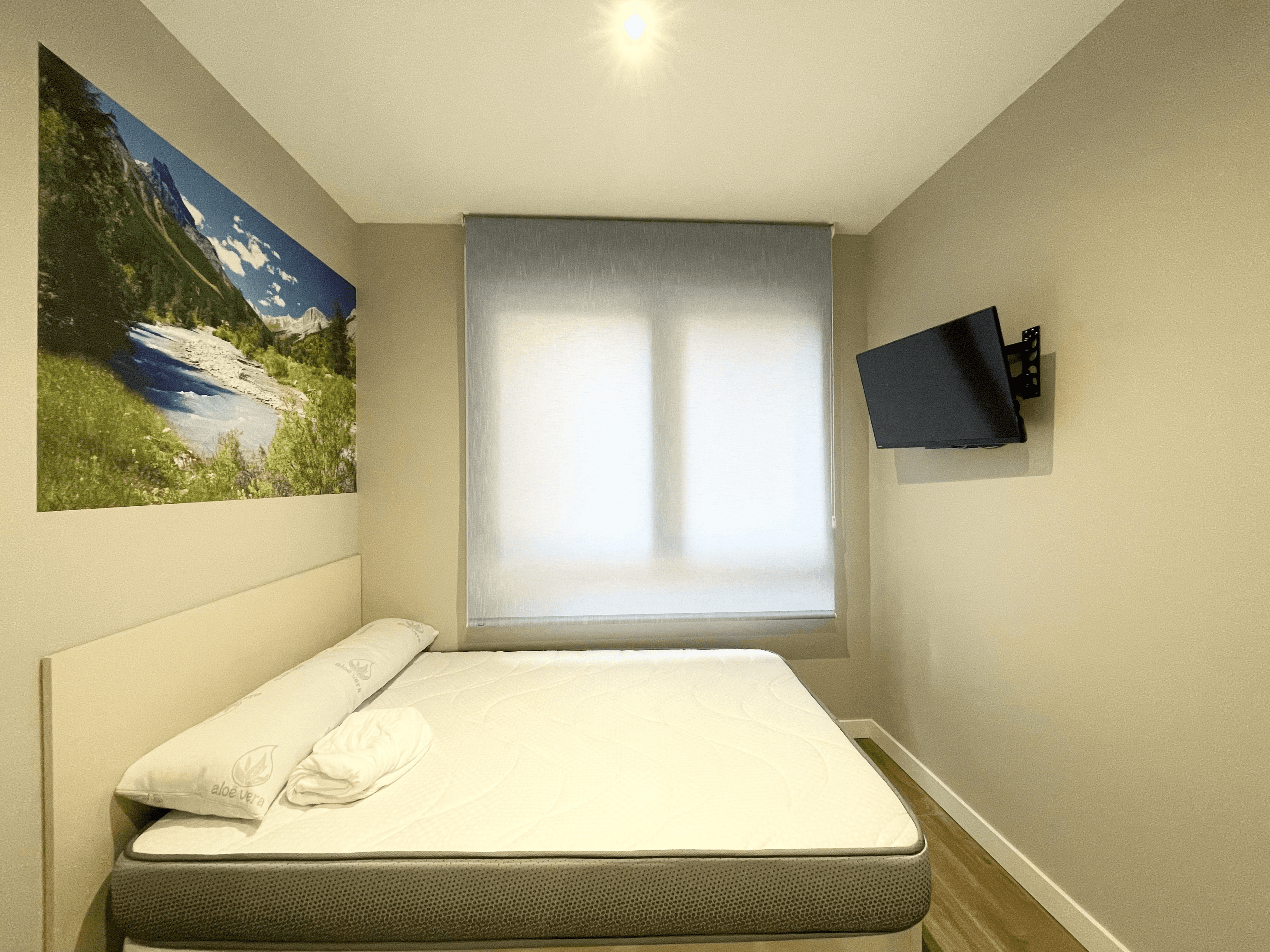 dormitorio individual de piso en venta en Ávila con cama y ventana