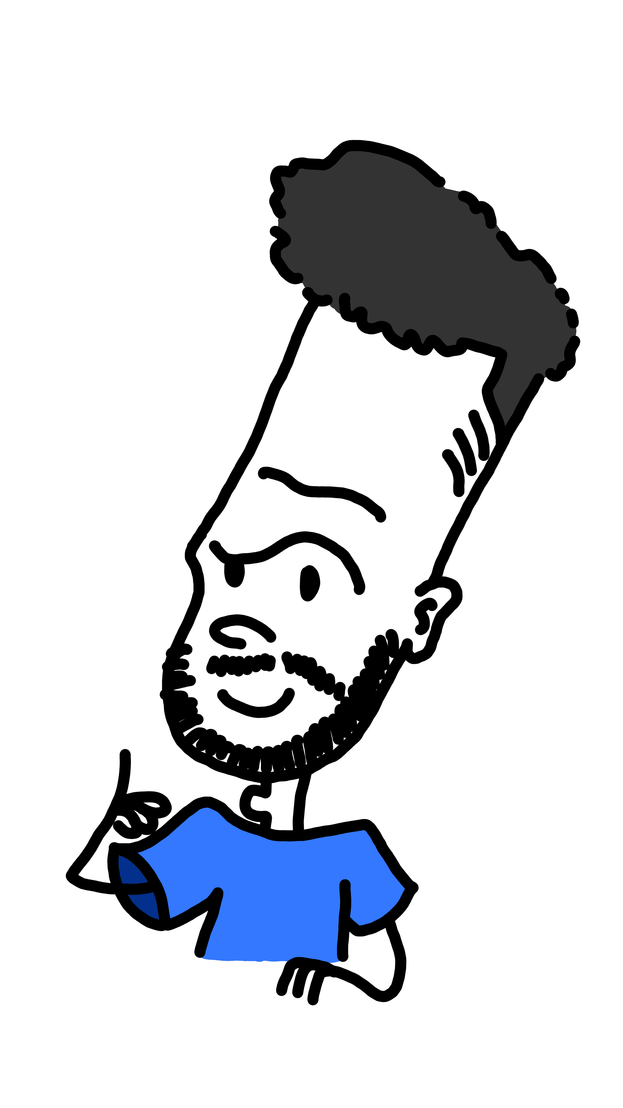 Caricature d'Ilies MANATA, Développeur Expert Framer & Ux / Ui Designer, Freelance, Nord