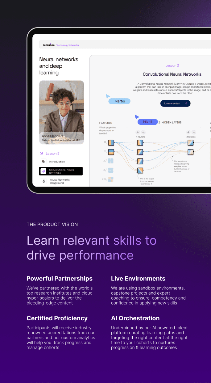 Learn relevant skills to drive performance