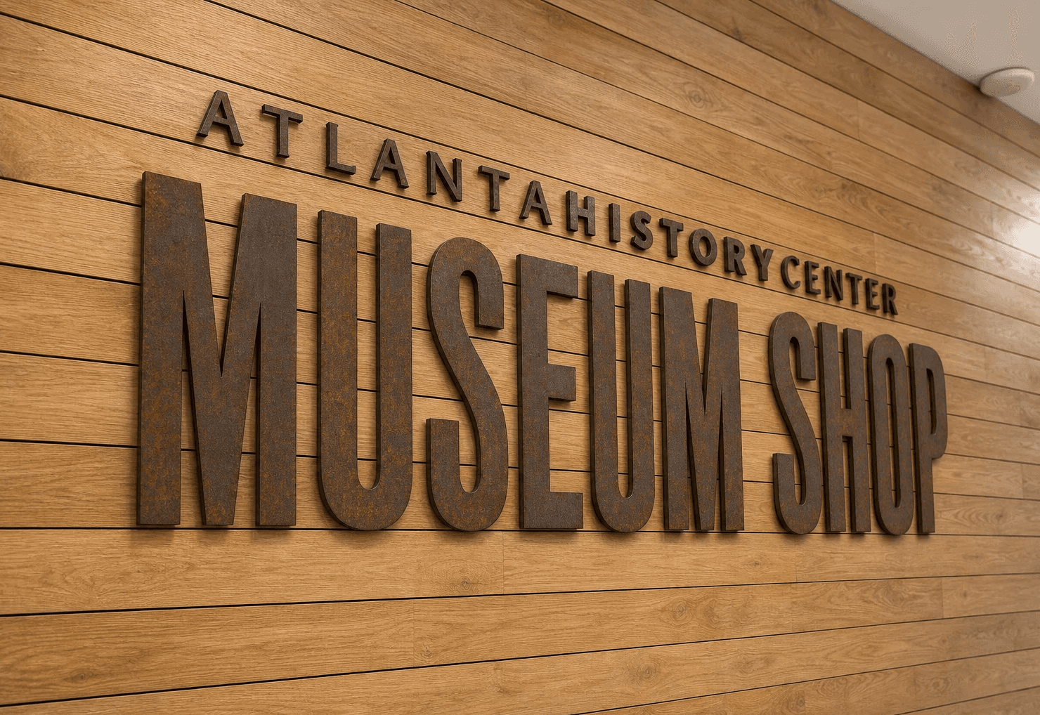 Atlanta History CenterRetail Signage Close-up