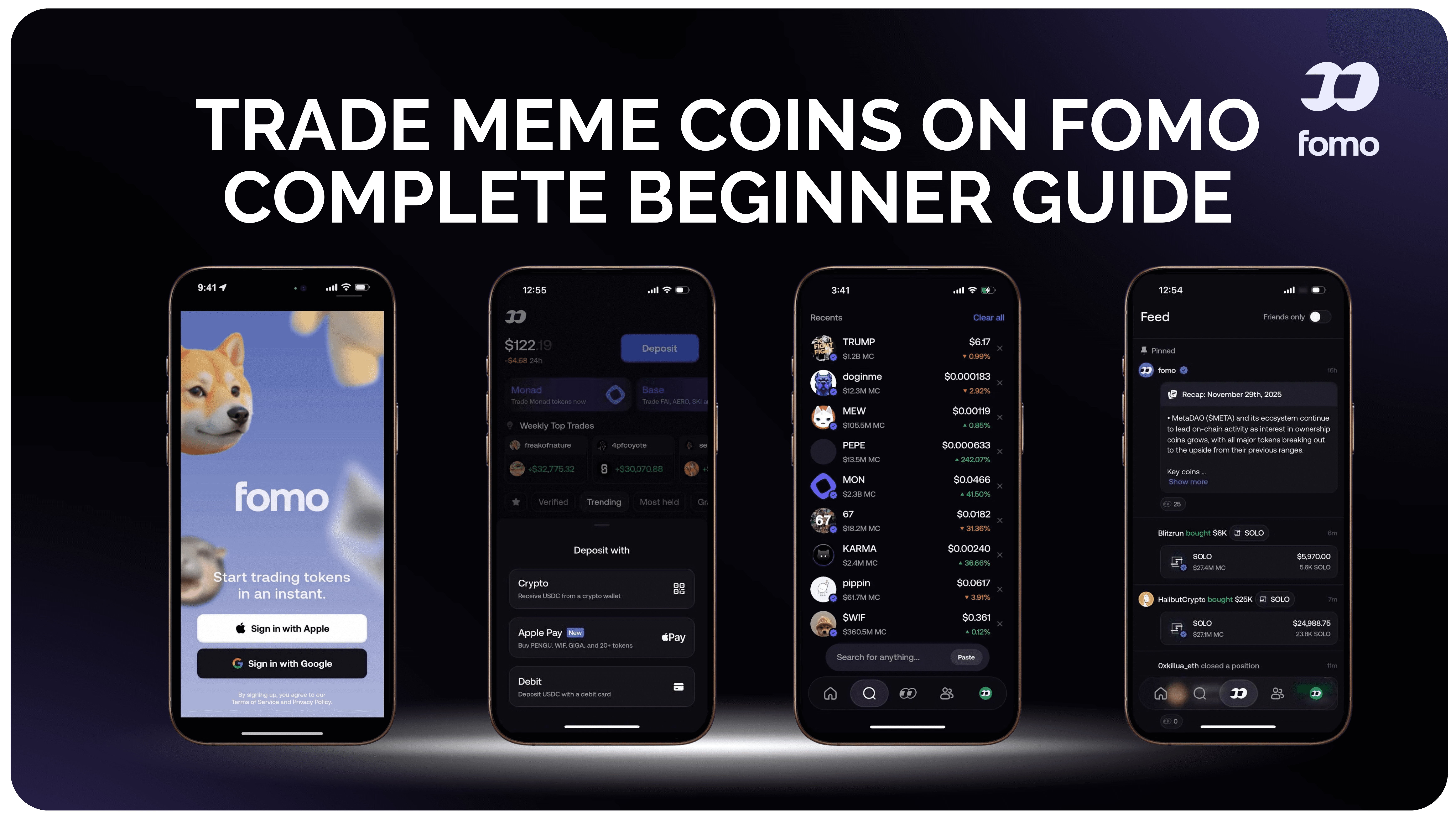 complete beginner guide how to trade meme coins on fomo trading app