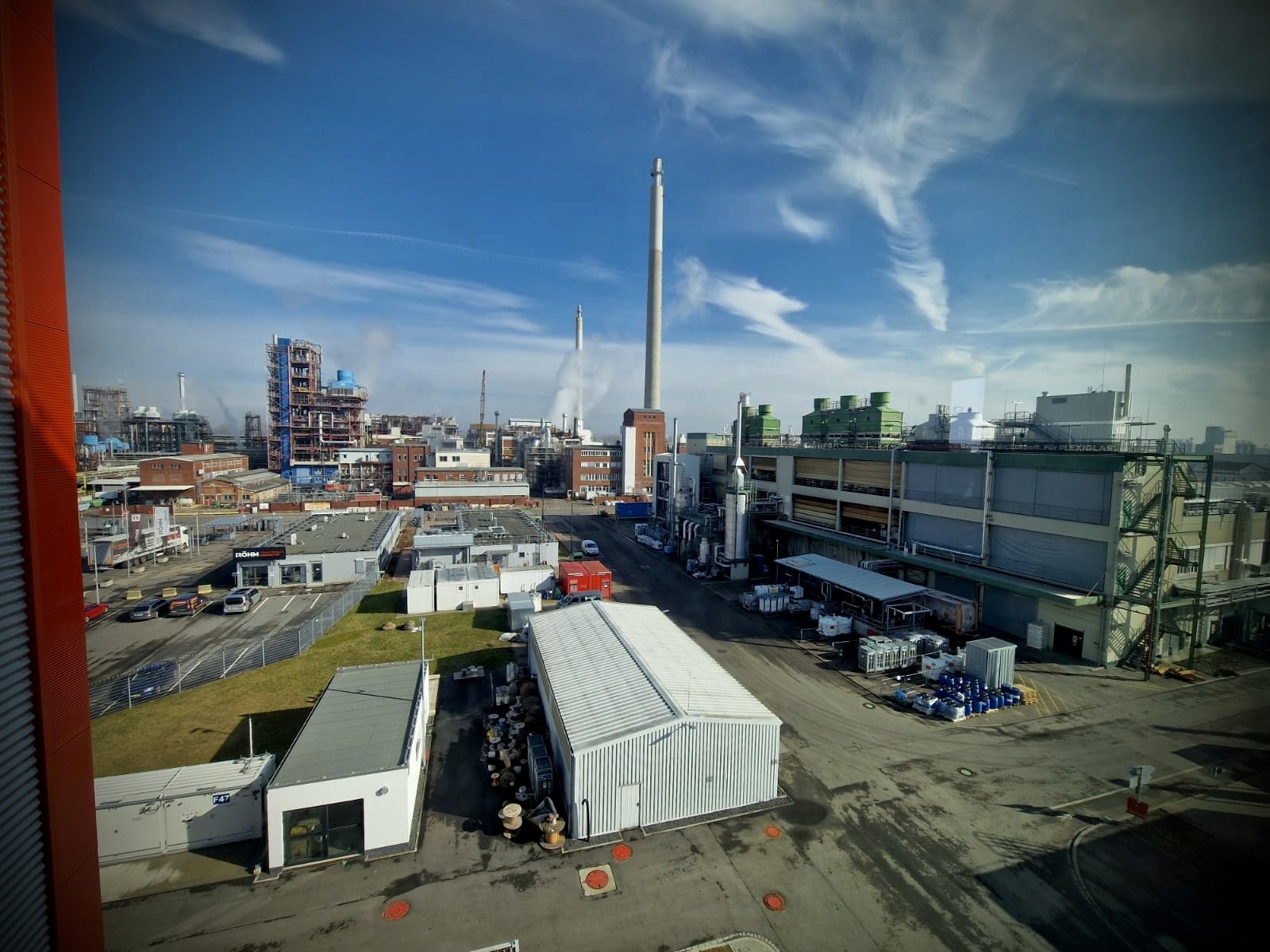 An architectural view of an office