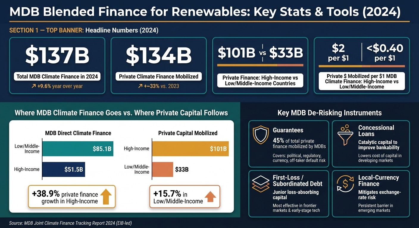 MDB Blended Finance for Renewables: Key Stats & Tools (2024)