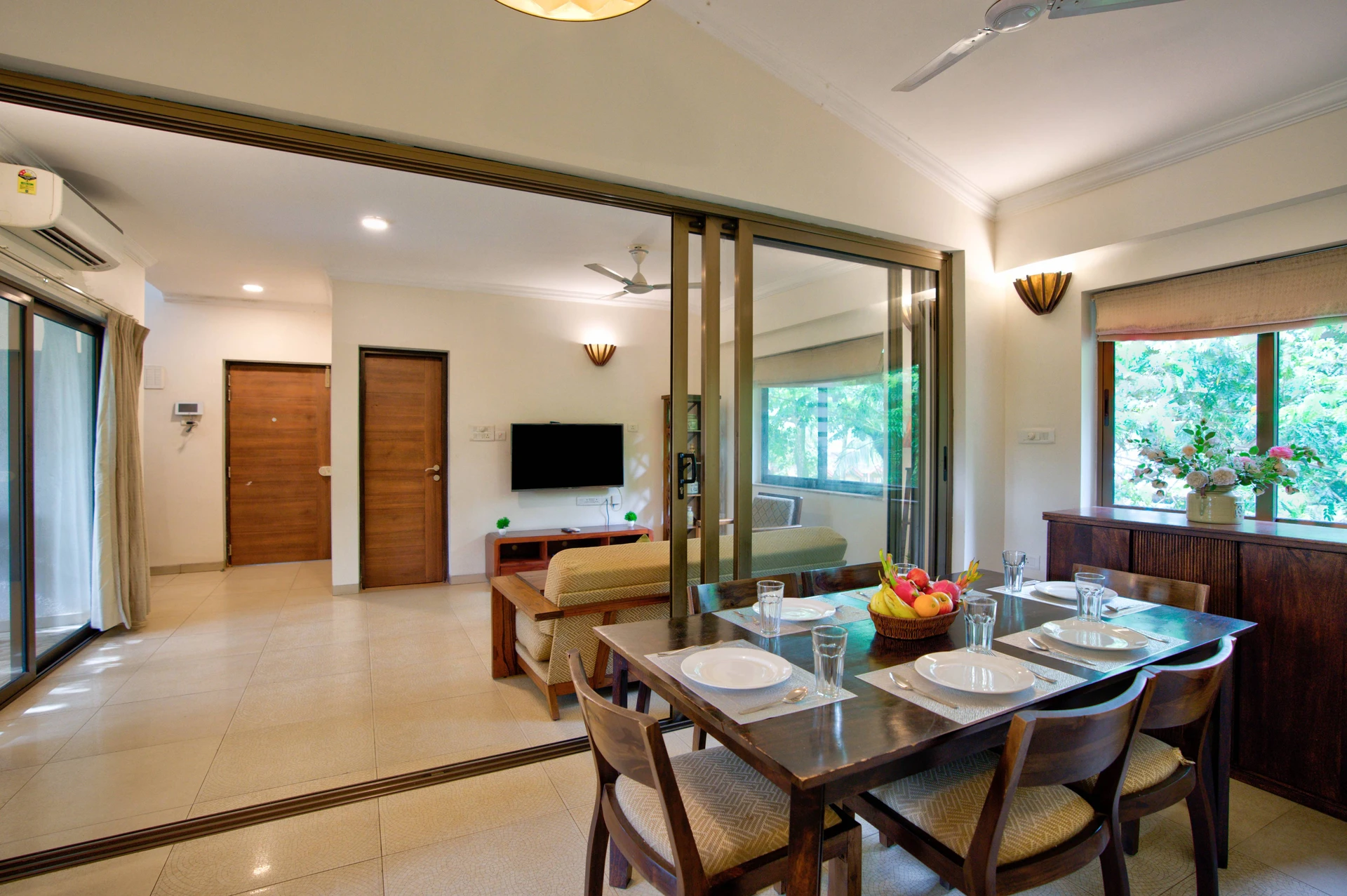 premium 2 bhk apartment with pool in goa, candolim, apartment for couple, groups of small family