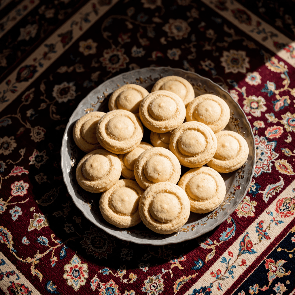 product photography of a plate of cookies