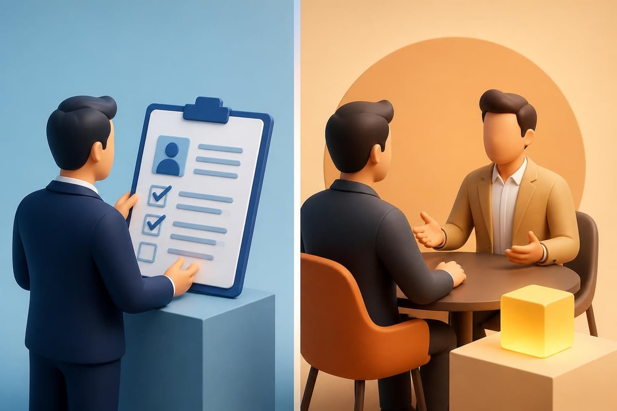 Sales recruiting evaluation process