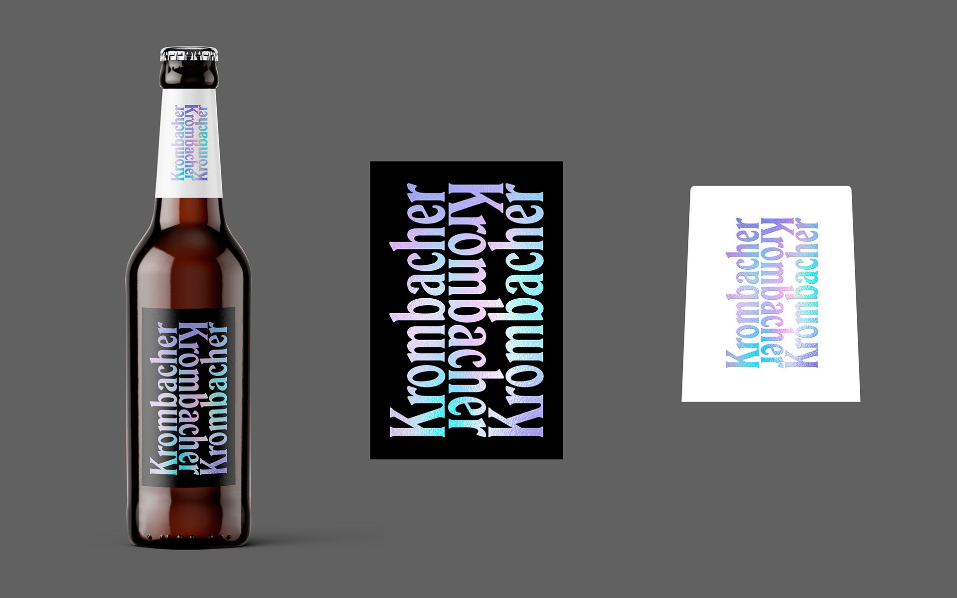 Labeldesign für die Krombacher Nightlife Edition – reduziert, laut und bewusst anders gedacht.