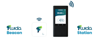 Dispositivi hardware compatibili con Fluida: Fluida Beacon e Fluida Station per la timbratura smart dei dipendenti