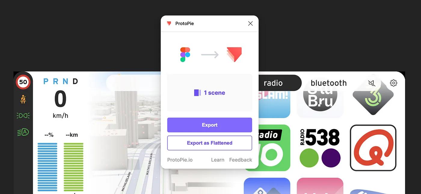 Exporting a Figma design into ProtoPie