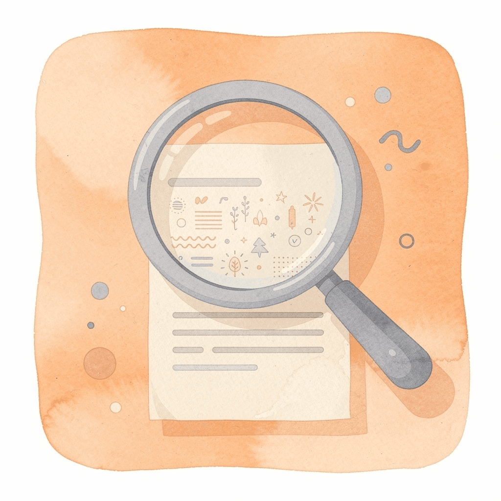 Magnifying glass illustration representing thorough testing and validation of SEO agencies - SaaS SEO