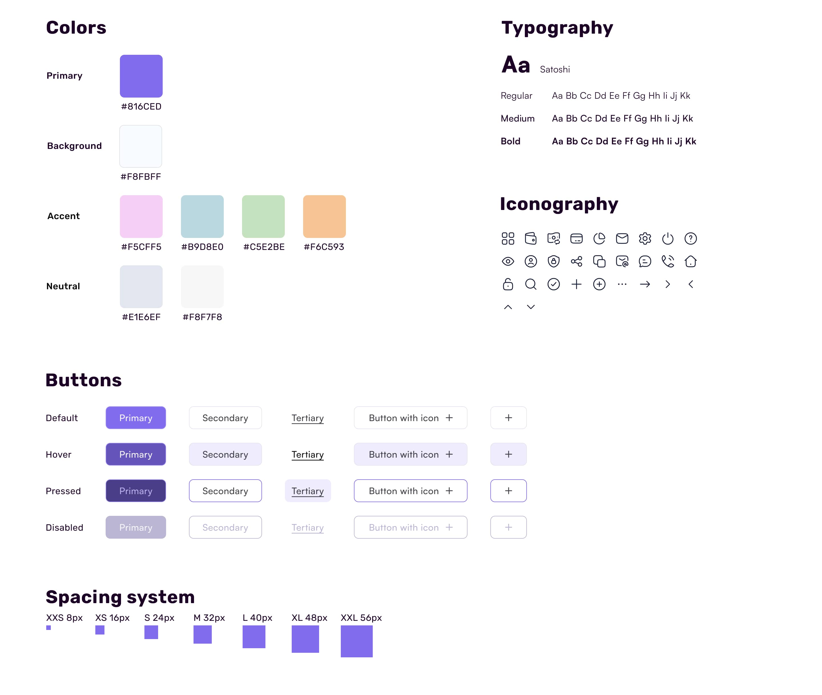 Styleguide for desktop bank application