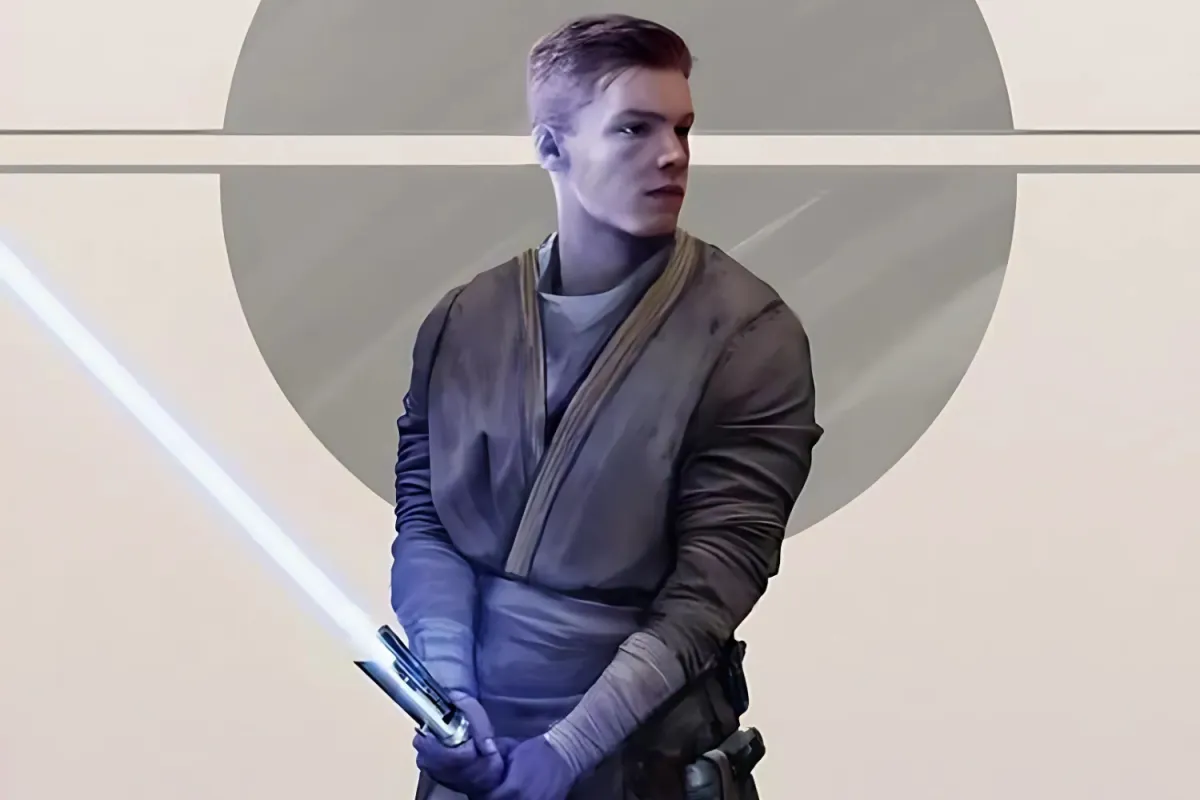 A digital painting of Cal Kestis, the protagonist of the Star Wars Jedi video game series.