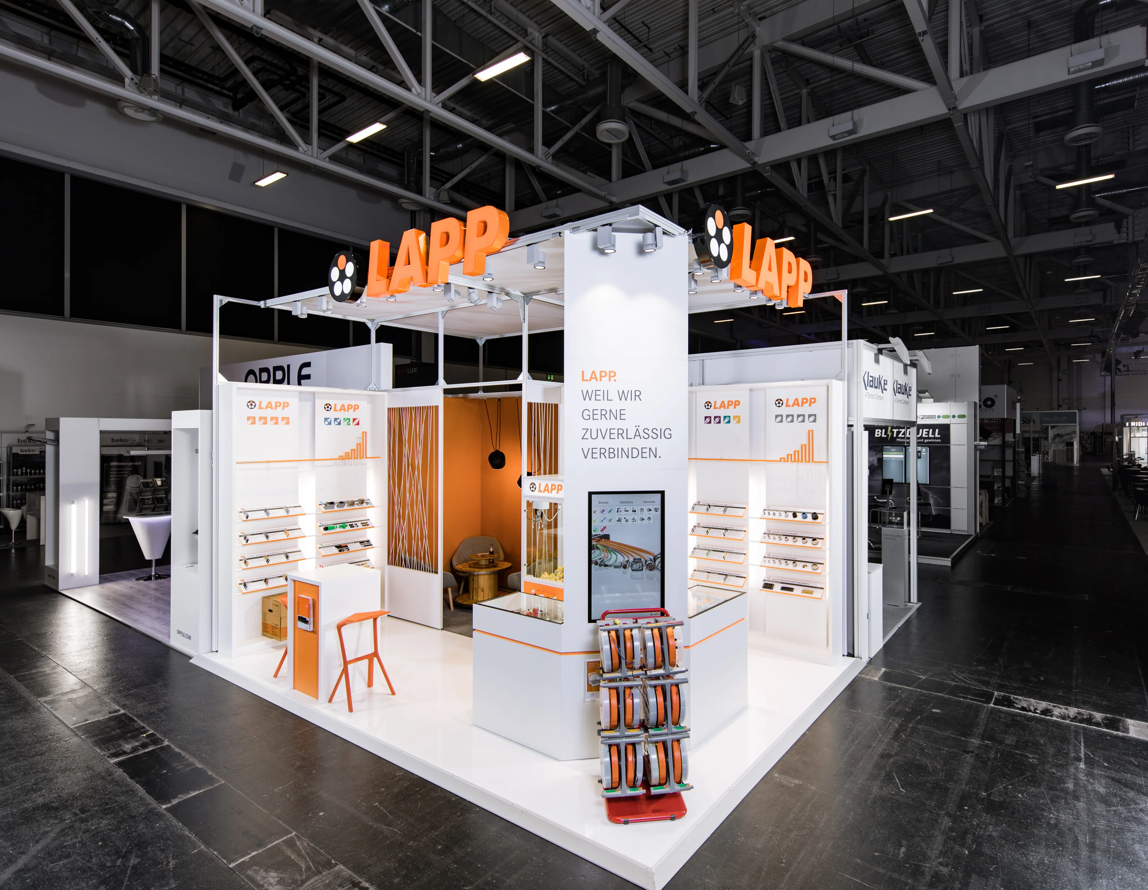 Vorderansicht des RS Technik Stand