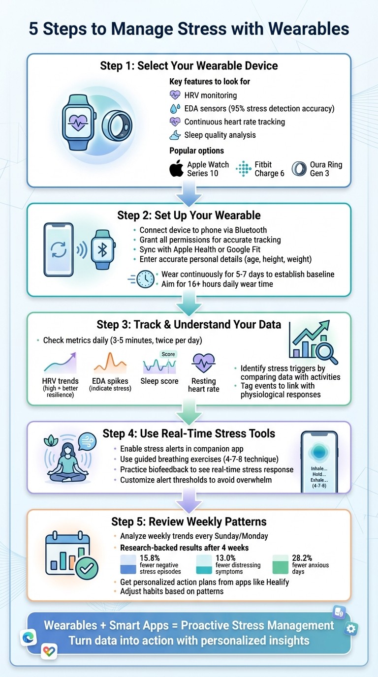 5-Step Guide to Using Wearables for Stress Management