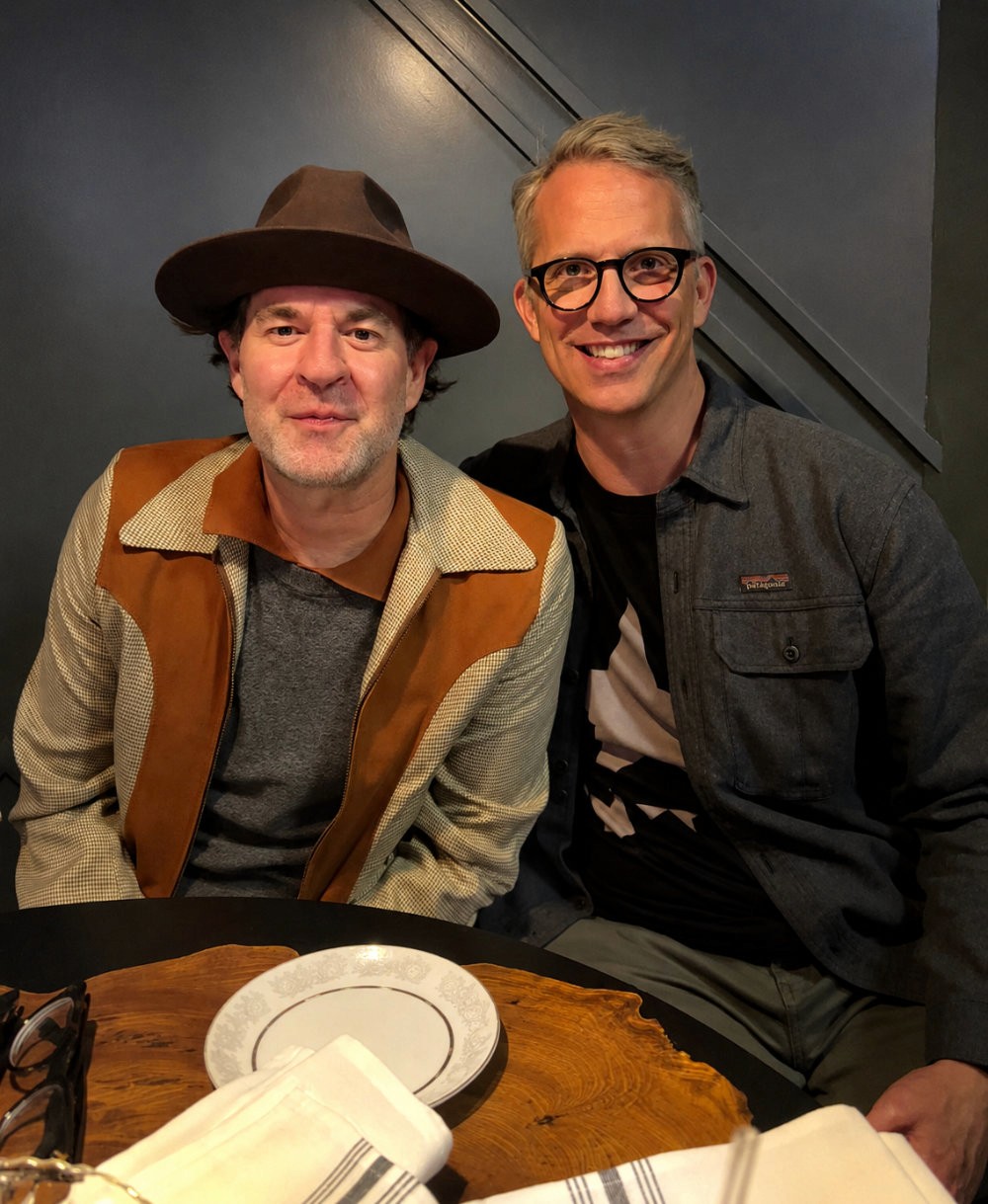 Jamey Baumgardt with friend and mentor, author Alan Heathcock