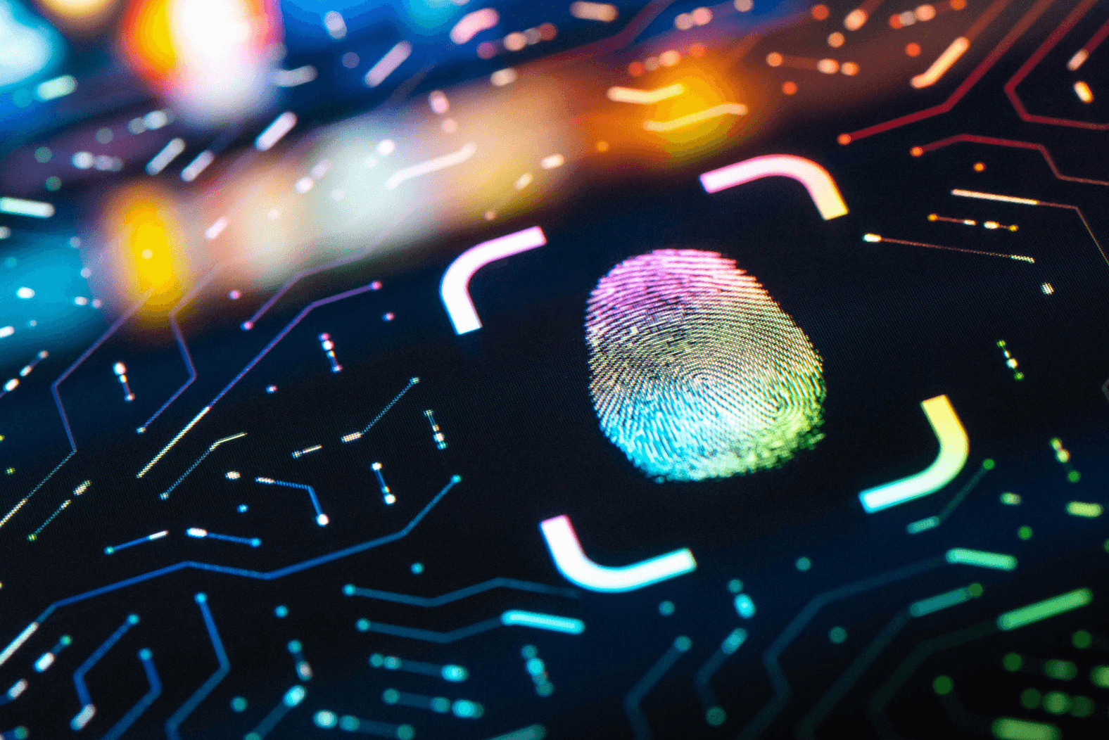 FINGERPRINT TECHNOLOGY PRIVACY CONCEPT BACKGROUND