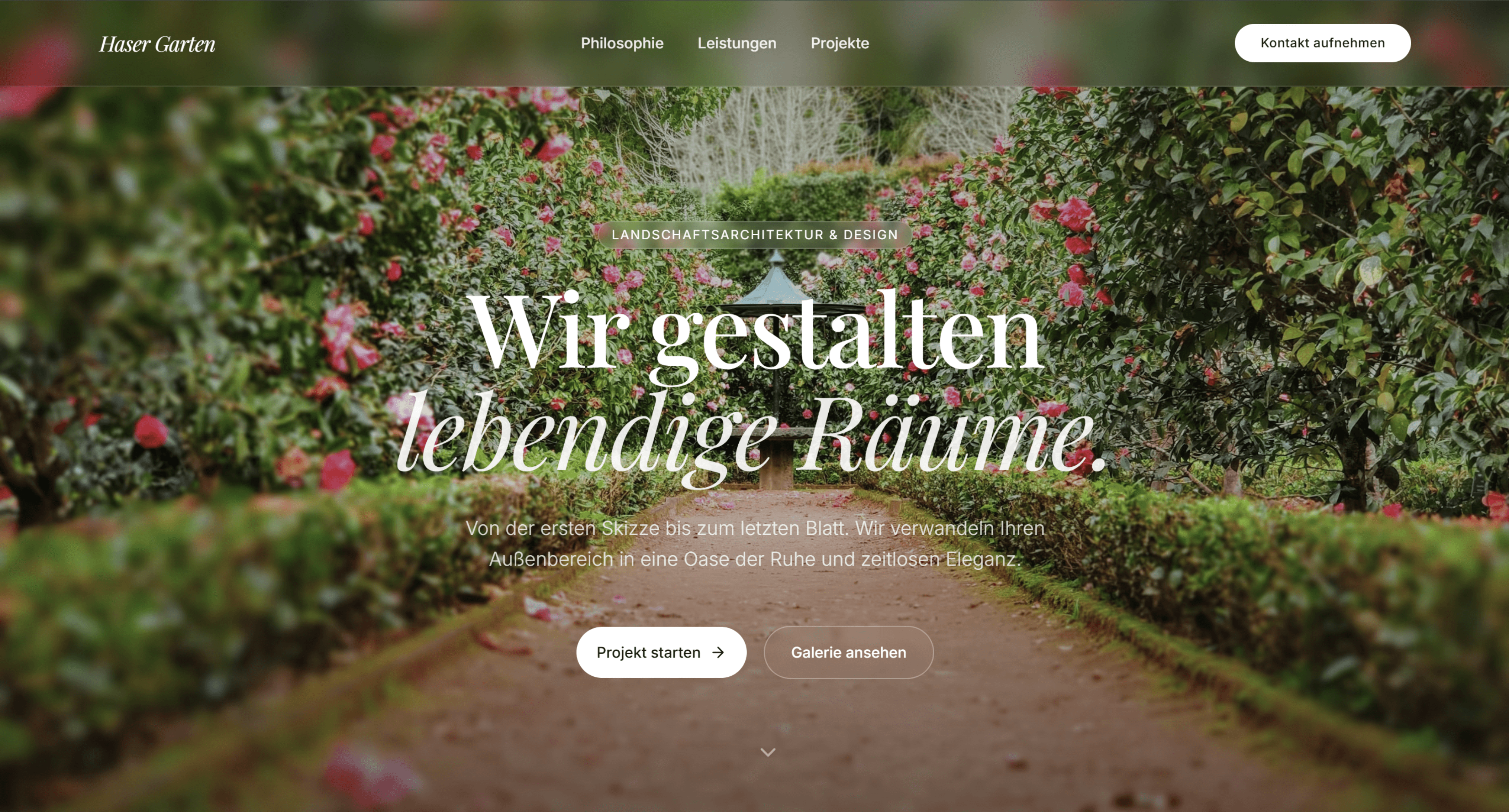 Kundenprojekt für Haser Garten