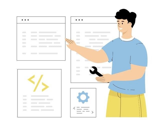 The image shows a split-screen comparison of original JavaScript code on the left and its minified version on the right, highlighting the reduction in file size percentage. This visual demonstrates the process of compressing JavaScript code to enhance website performance and improve page load times.