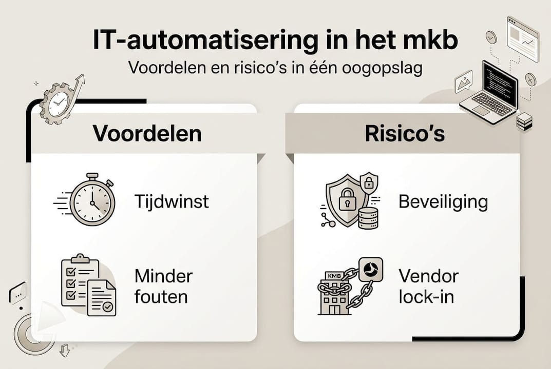 Infographic: De voordelen en risico’s van IT-automatisering voor het mkb